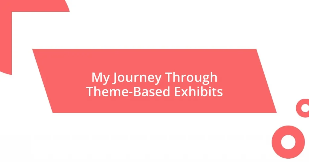 My Journey Through Theme-Based Exhibits